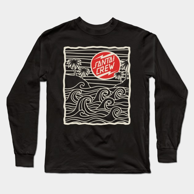 Santai Crew Sunset Long Sleeve T-Shirt by rolz